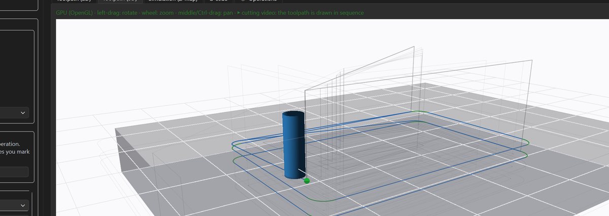 3D toolpath verification in CAMEKOS
